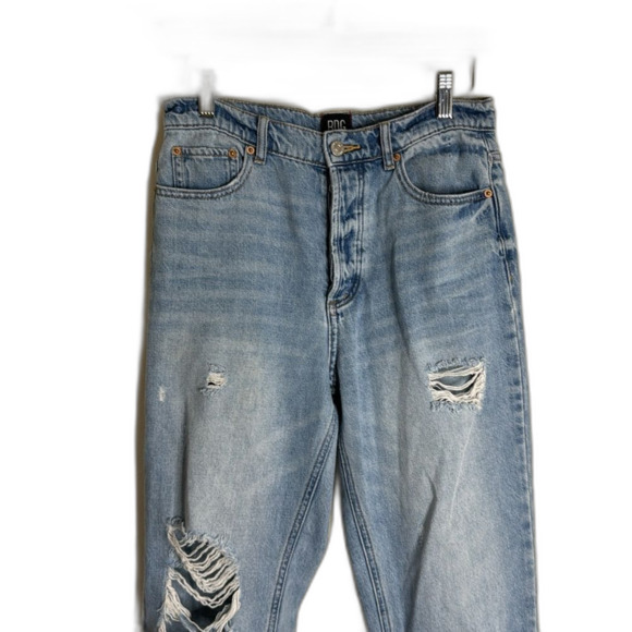 BDG urban outfitters distressed slim straight fly button denim jeans size 28 - Picture 2 of 11
